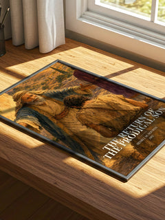 The Return of the Prodigal Son watercolour book poster framed on wall – memoir wall art