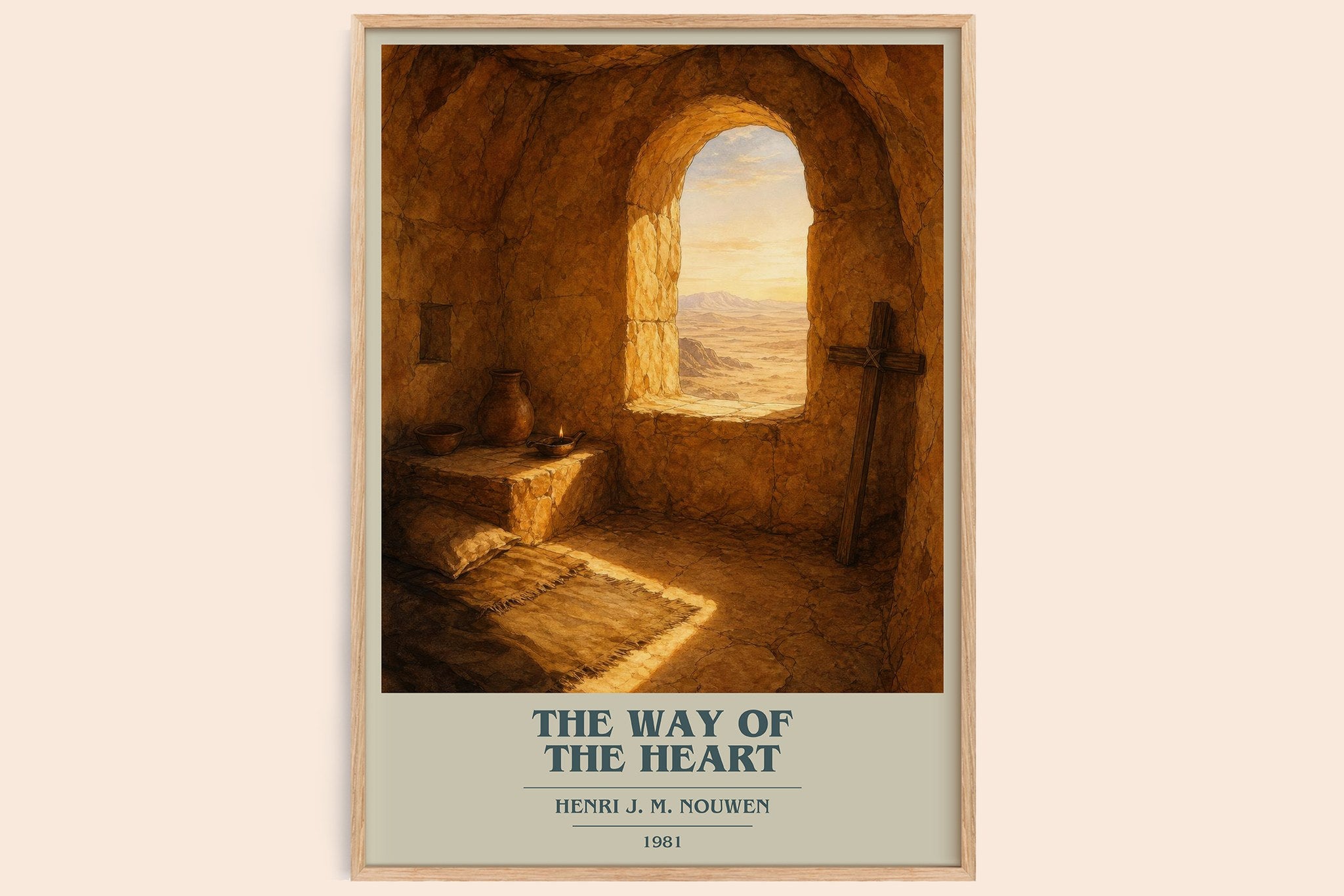 The Way of the Heart Book Cover Poster by Henri J. M. Nouwen