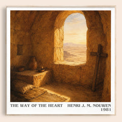 The Way of the Heart literary book poster by Henri J. M. Nouwen – framed literary art print