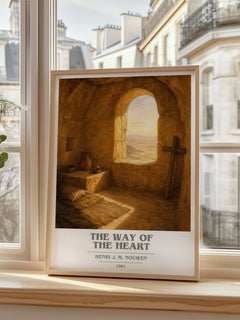 The Way of the Heart book cover poster colour and style options – Henri J. M. Nouwen book art