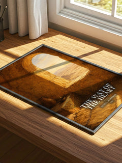 The Way of the Heart watercolour book poster framed on wall – non fiction wall art