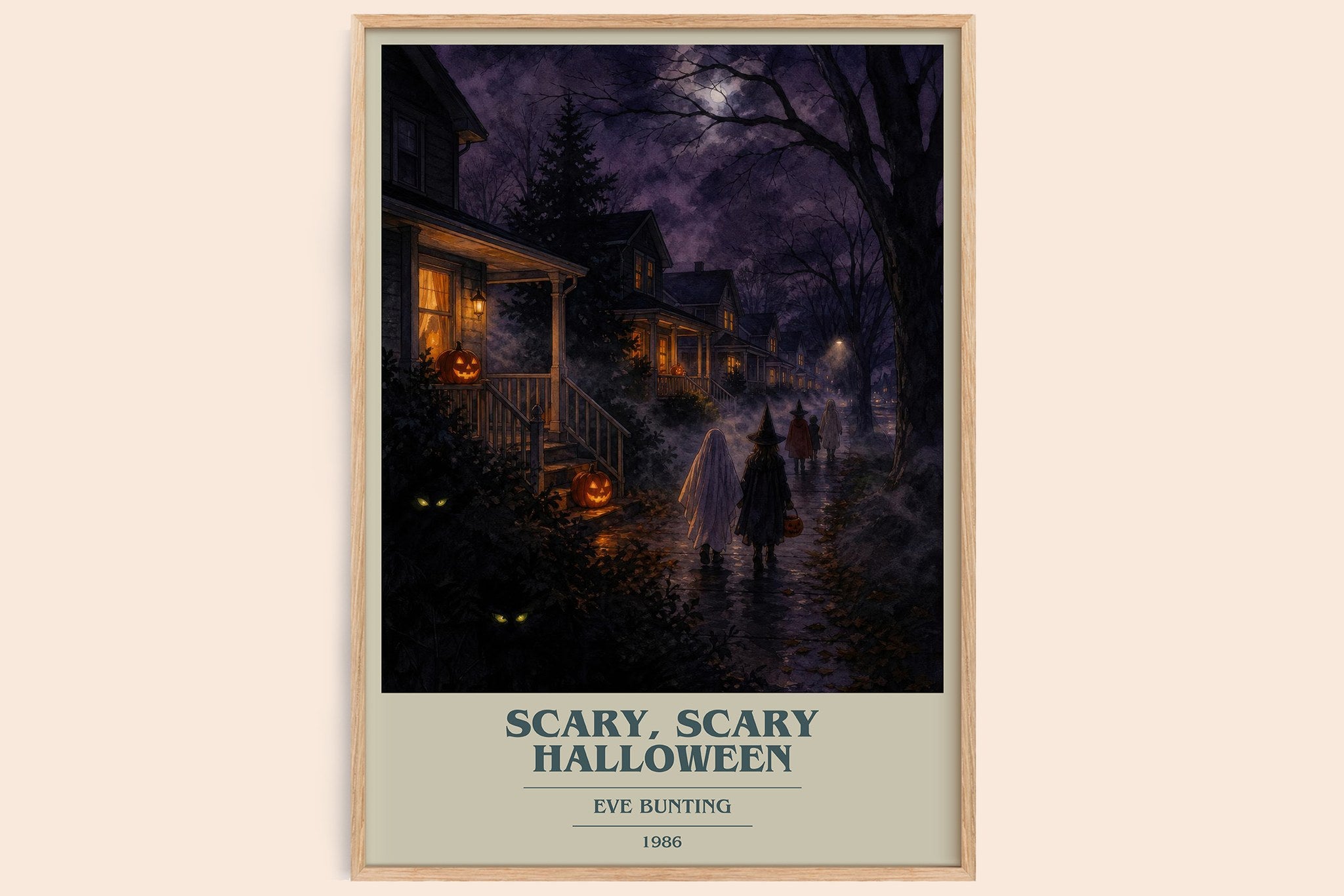 Scary, Scary Halloween Book Cover Poster by Eve Bunting