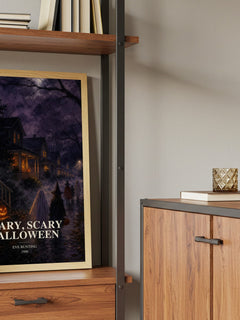 Scary, Scary Halloween book watercolour illustration paper finish options – matte satin gloss