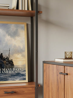 How Many Days to America? book watercolour illustration paper finish options – matte satin gloss