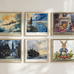 How Many Days to America? literary art print colour and style options – Eve Bunting book art