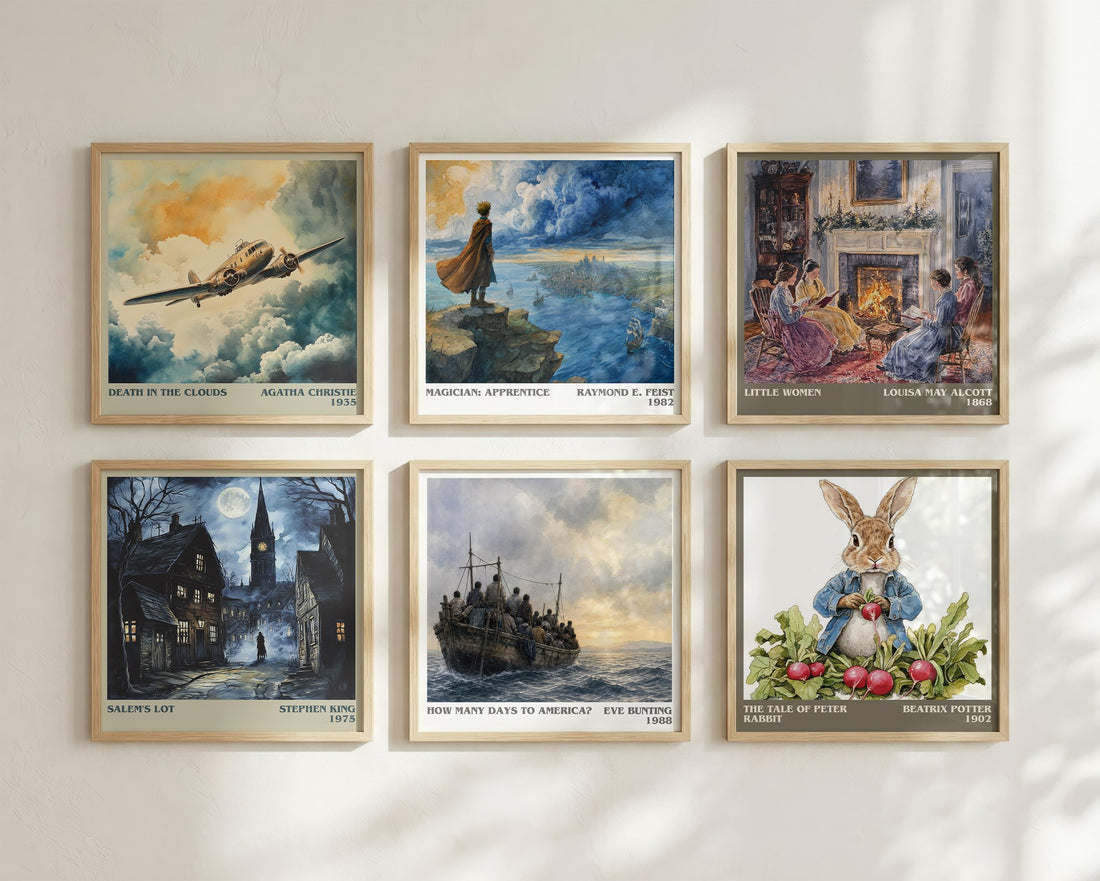 How Many Days to America? literary art print colour and style options – Eve Bunting book art