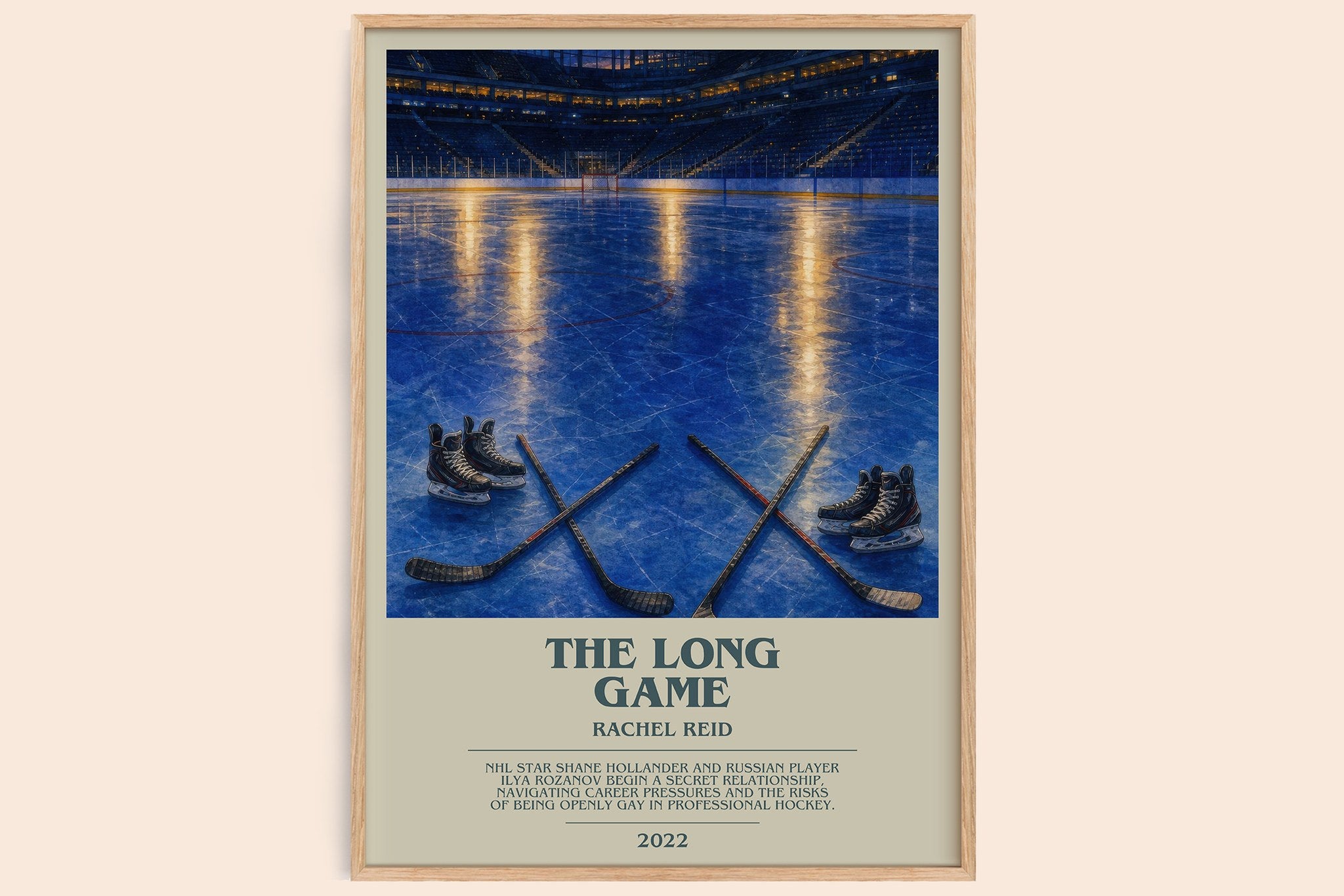 The Long Game Bookish Wall Art by Rachel Reid