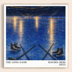 The Long Game literary book poster by Rachel Reid – framed literary art print