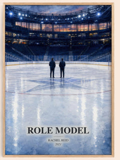 Role Model watercolour book poster by Rachel Reid – framed literary art print