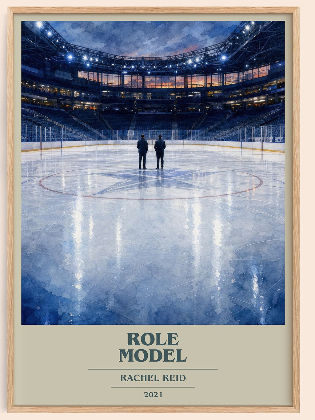 Role Model book cover book poster by Rachel Reid – framed literary art print