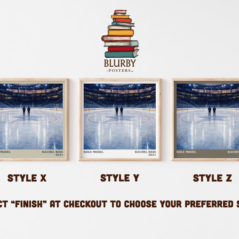 Role Model literary print in frame leaning in hallway – romance wall art