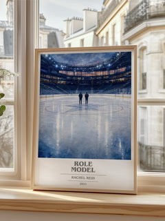 Role Model book cover poster colour and style options – Rachel Reid book art