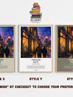 Tough Guy bookish print in frame leaning in hallway – romance wall art