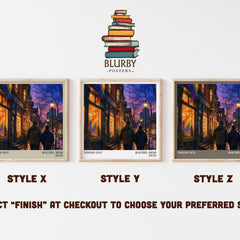 Tough Guy literary print in frame leaning in hallway – romance wall art