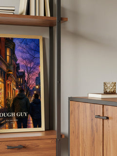 Tough Guy book watercolour illustration paper finish options – matte satin gloss