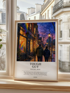 Tough Guy bookish poster colour and style options – Rachel Reid book art