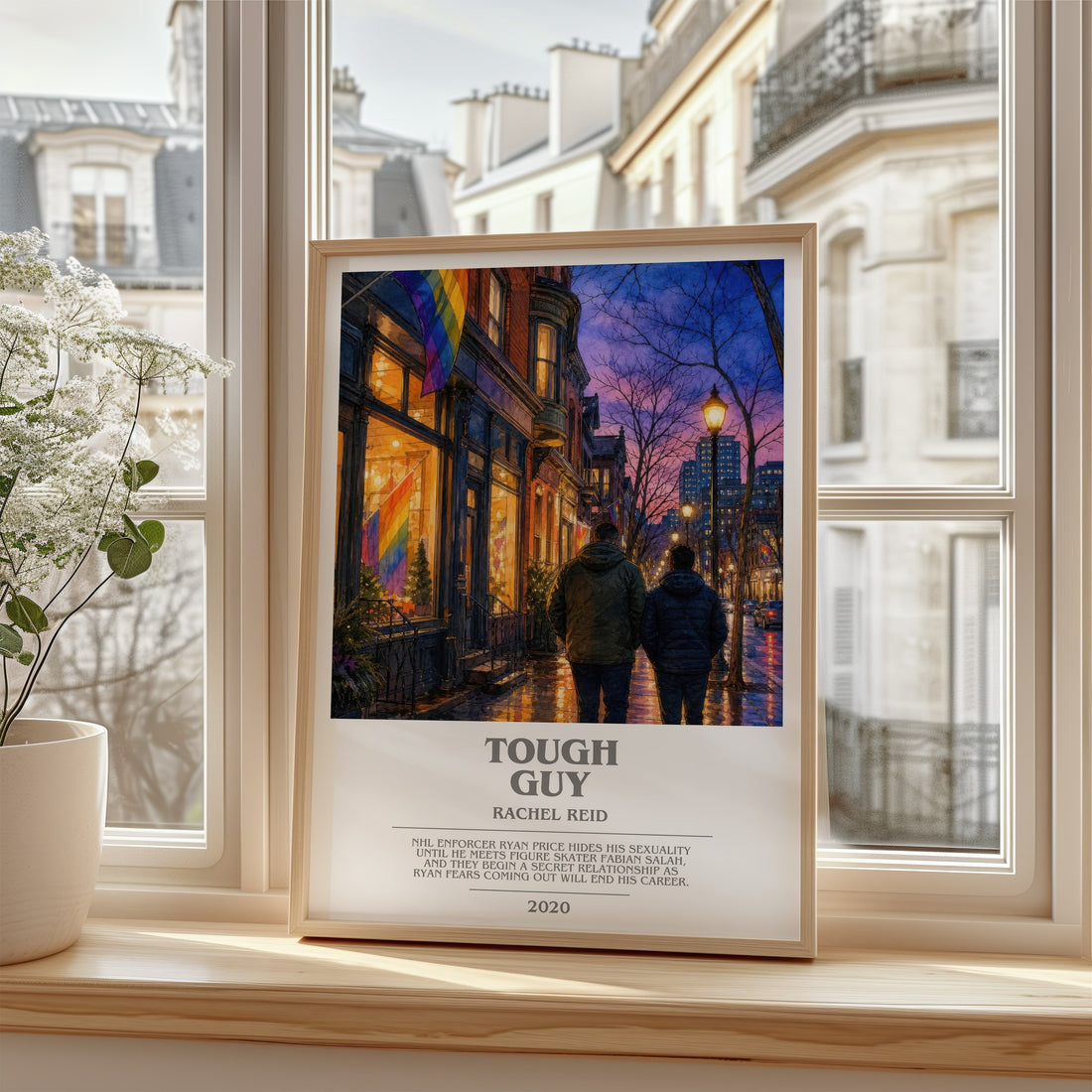 Tough Guy bookish poster colour and style options – Rachel Reid book art