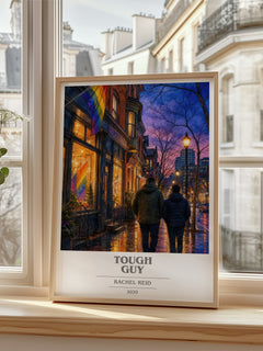 Tough Guy book cover poster colour and style options – Rachel Reid book art