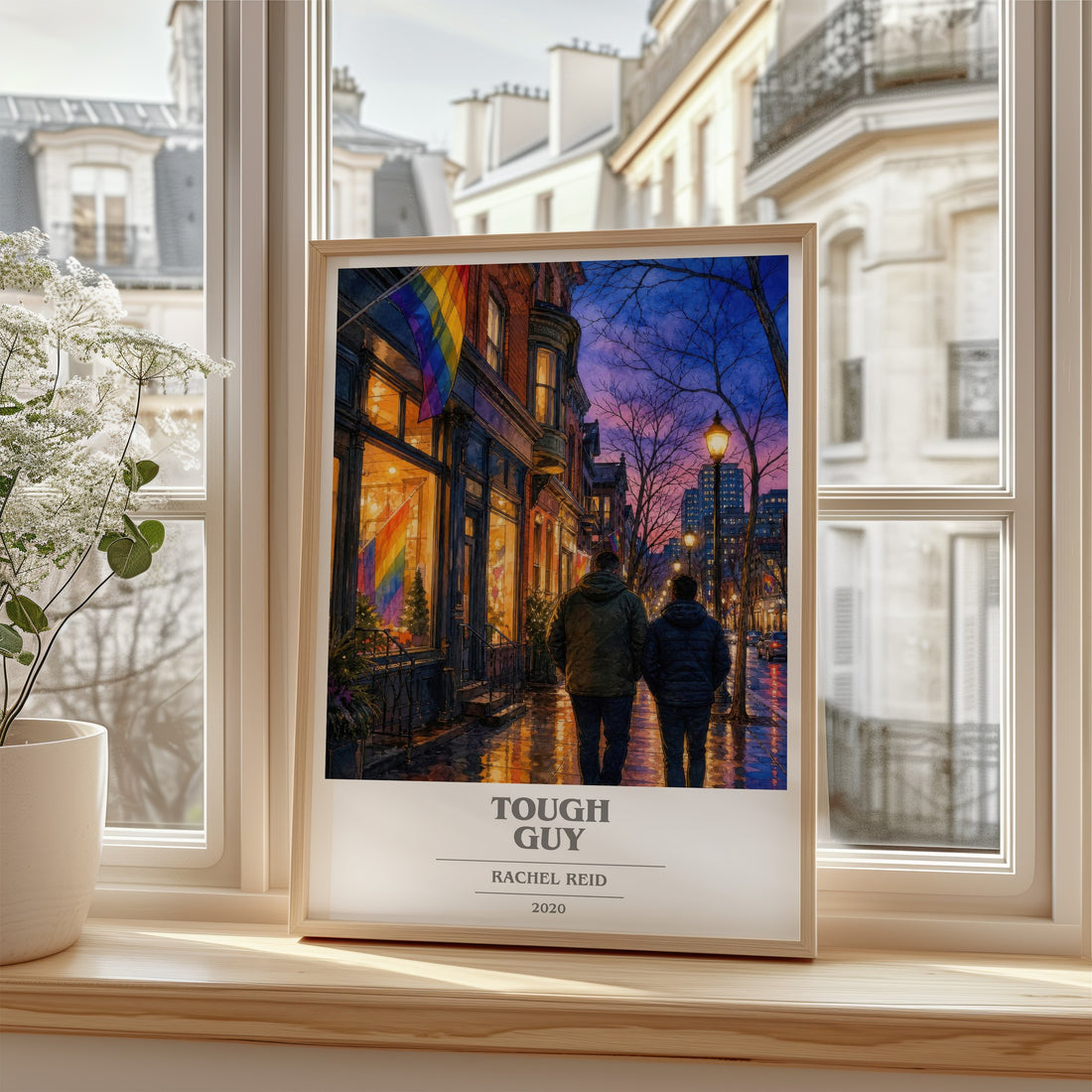 Tough Guy book cover poster colour and style options – Rachel Reid book art