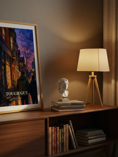 Tough Guy watercolour print on bookshelf – Rachel Reid fan gift