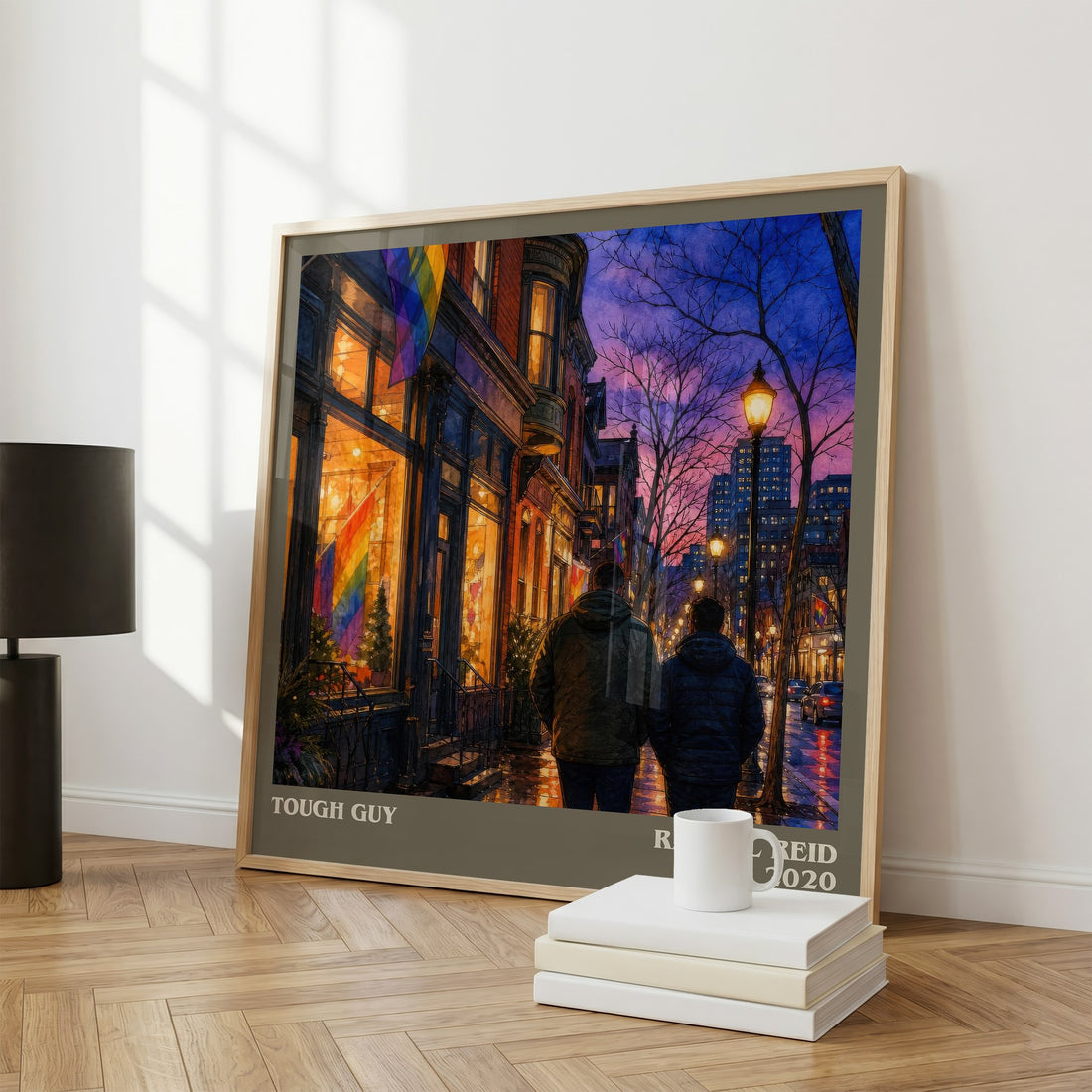 Tough Guy literary print framed by window – literary home decor