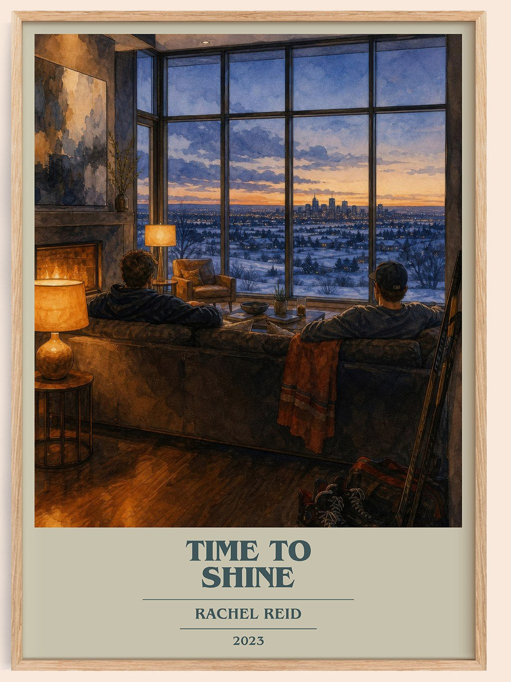 Time to Shine book cover book poster by Rachel Reid – framed literary art print