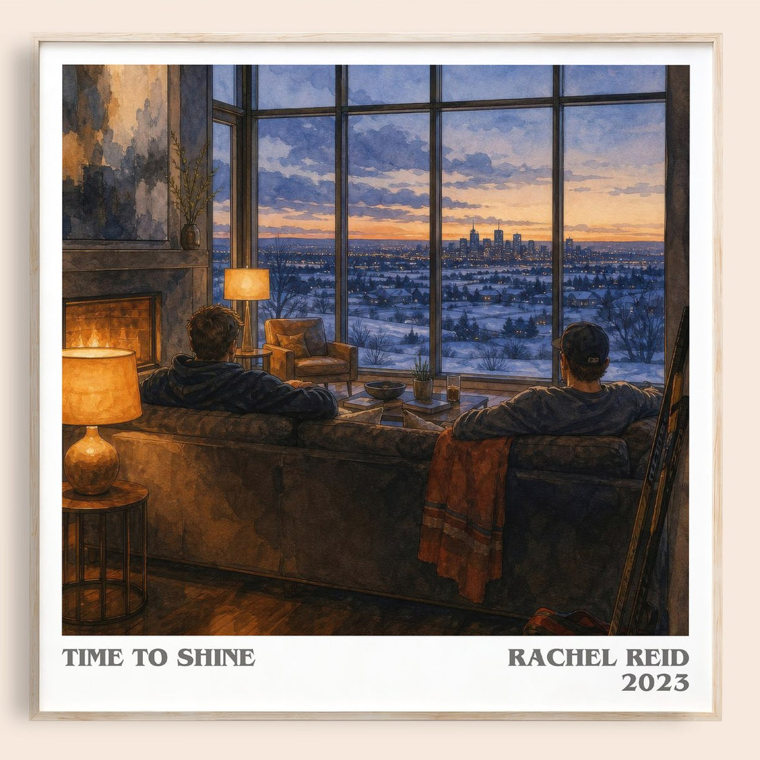 Time to Shine literary book poster by Rachel Reid – framed literary art print