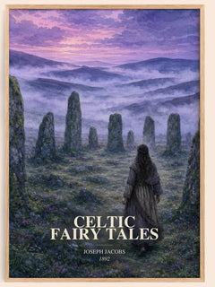 Celtic Fairy Tales watercolour book poster by Joseph Jacobs – framed literary art print