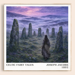 Celtic Fairy Tales literary book poster by Joseph Jacobs – framed literary art print