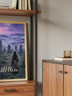 Celtic Fairy Tales book watercolour illustration paper finish options – matte satin gloss