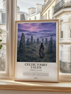 Celtic Fairy Tales bookish poster colour and style options – Joseph Jacobs book art