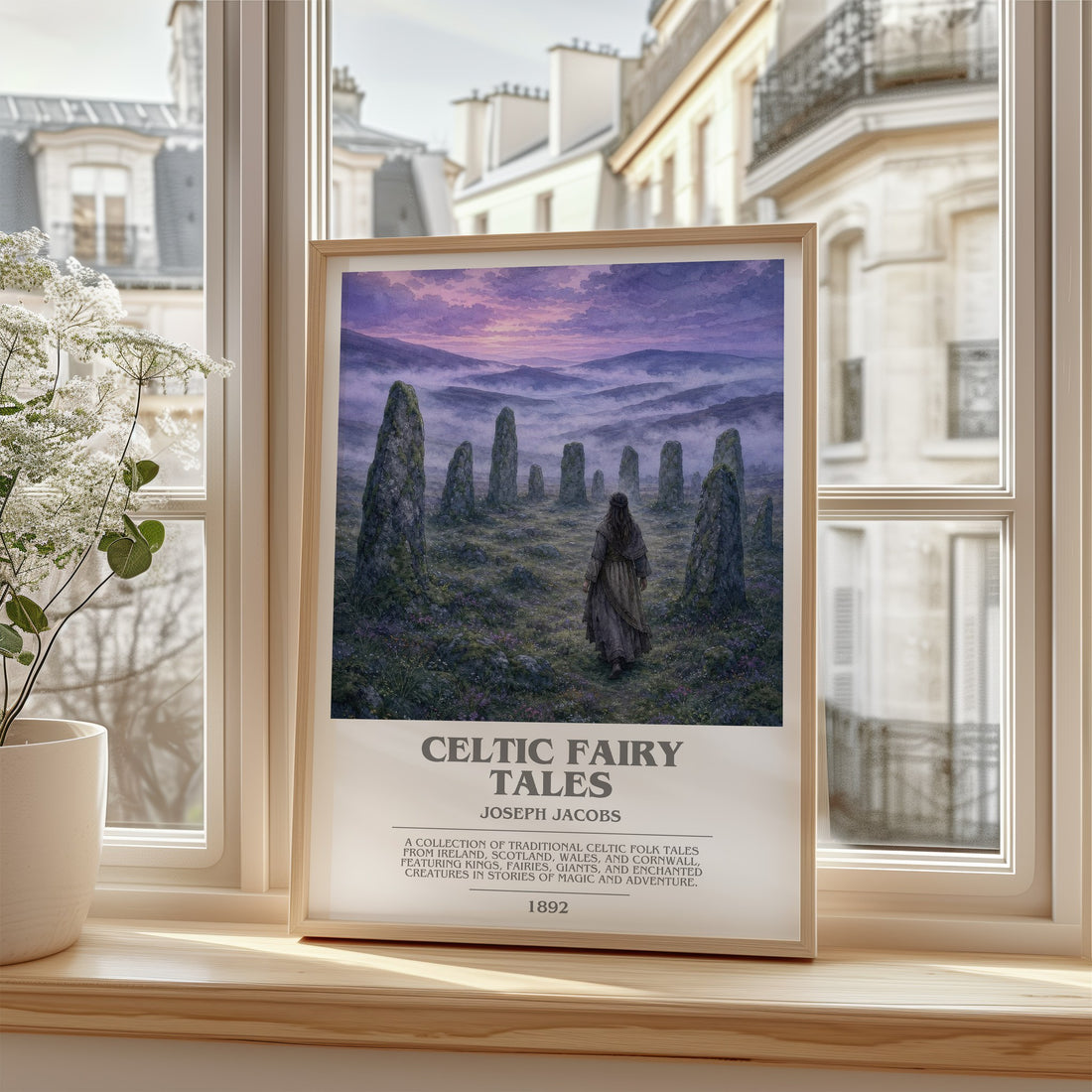 Celtic Fairy Tales bookish poster colour and style options – Joseph Jacobs book art