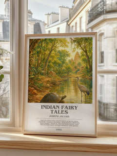 Indian Fairy Tales bookish poster colour and style options – Joseph Jacobs book art