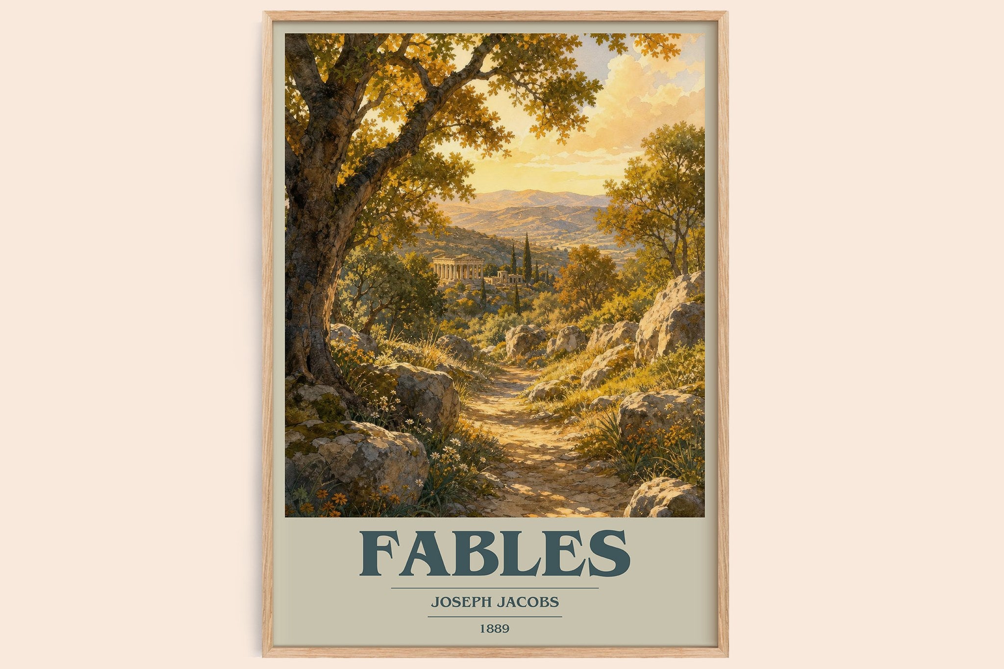 Fables Book Cover Poster by Joseph Jacobs