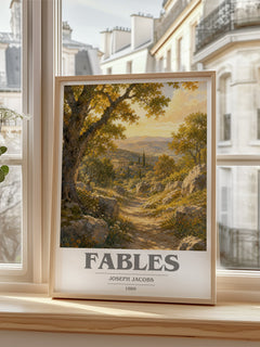 Fables book cover poster colour and style options – Joseph Jacobs book art