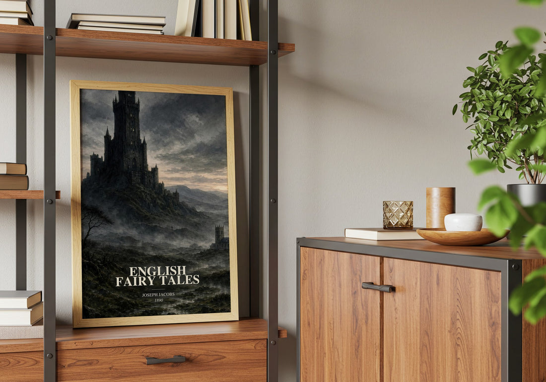 English Fairy Tales book watercolour illustration paper finish options – matte satin gloss