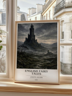 English Fairy Tales book cover poster colour and style options – Joseph Jacobs book art