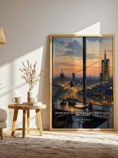 Innocent Secretary...Accidentally Pregnant watercolour print in frame leaning in hallway – romance wall art