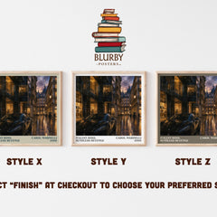 Italian Boss, Ruthless Revenge literary print in frame leaning in hallway – romance wall art