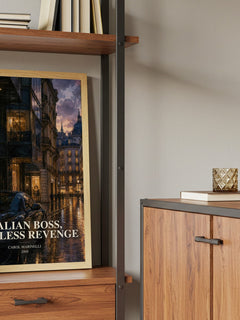 Italian Boss, Ruthless Revenge book watercolour illustration paper finish options – matte satin gloss