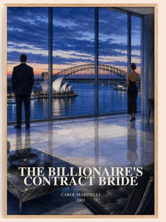 The Billionaire's Contract Bride watercolour book poster by Carol Marinelli – framed literary art print