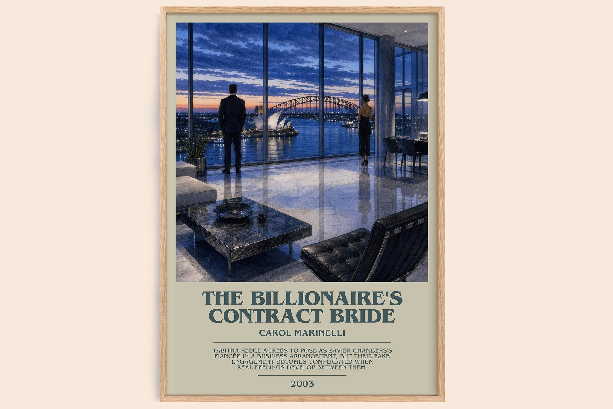 The Billionaire's Contract Bride Bookish Wall Art by Carol Marinelli