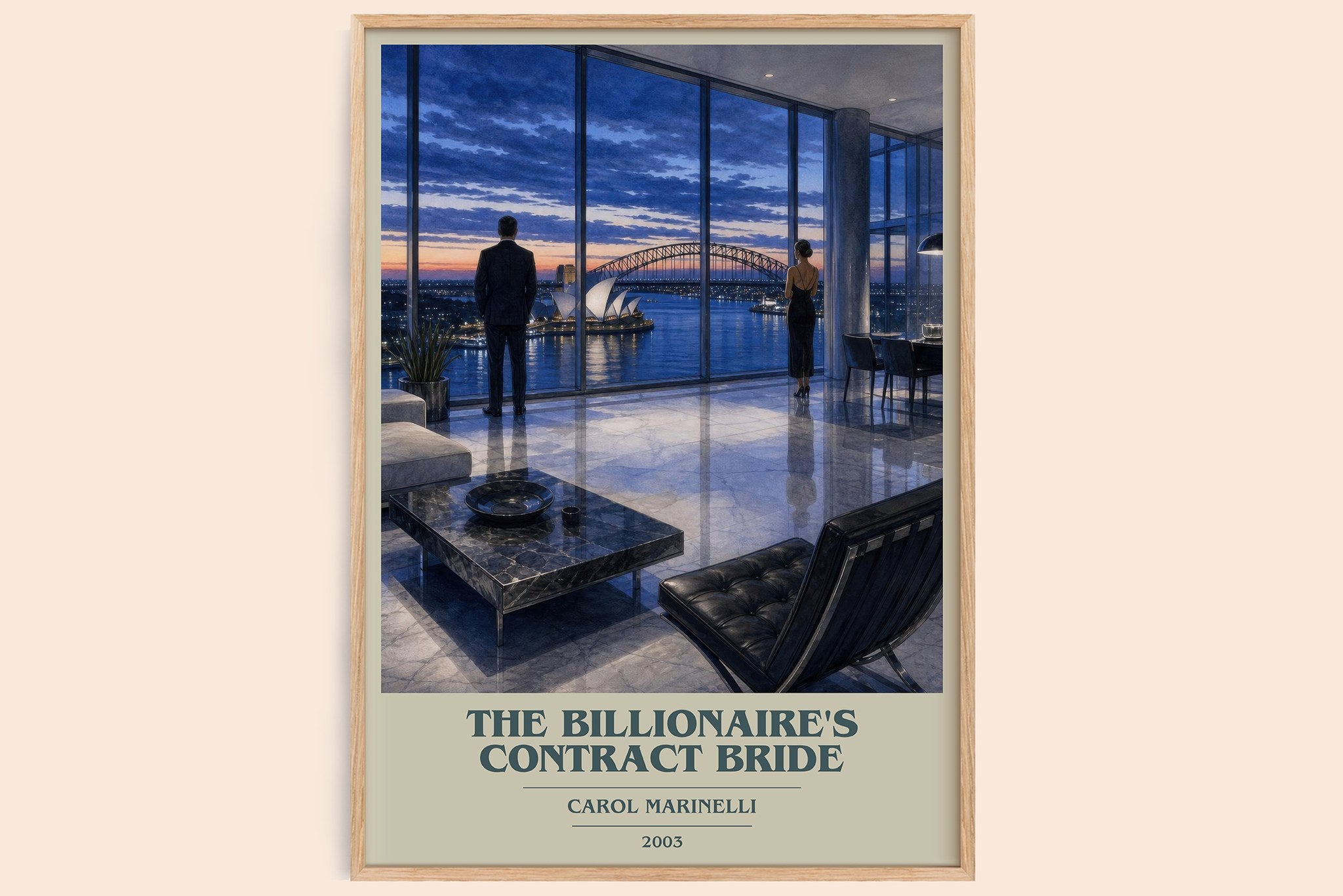 The Billionaire's Contract Bride Book Cover Poster by Carol Marinelli