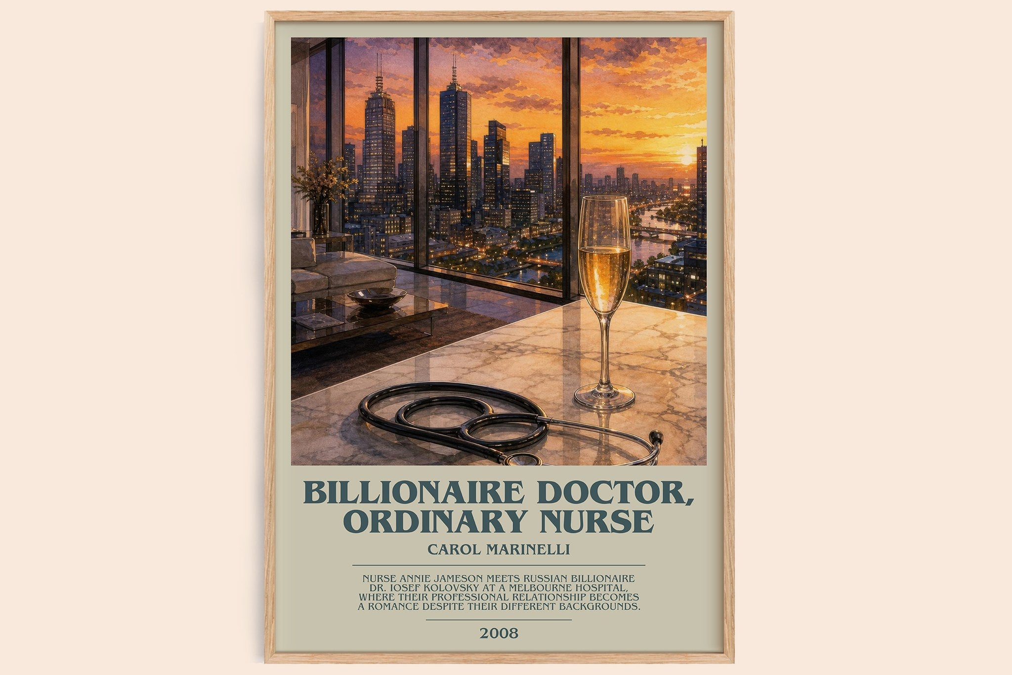 Billionaire Doctor, Ordinary Nurse Bookish Wall Art by Carol Marinelli