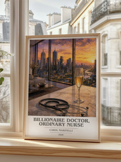 Billionaire Doctor, Ordinary Nurse book cover poster colour and style options – Carol Marinelli book art