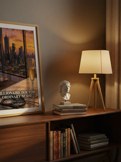 Billionaire Doctor, Ordinary Nurse watercolour print on bookshelf – Carol Marinelli fan gift