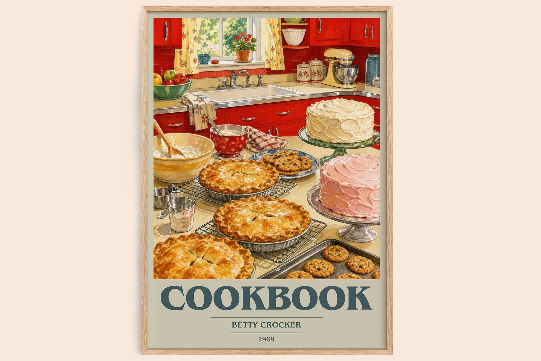 Cookbook Book Cover Poster by Betty Crocker
