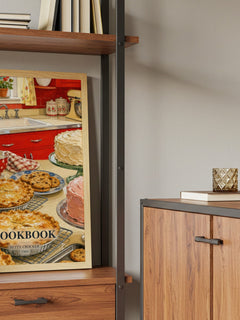 Cookbook book watercolour illustration paper finish options – matte satin gloss