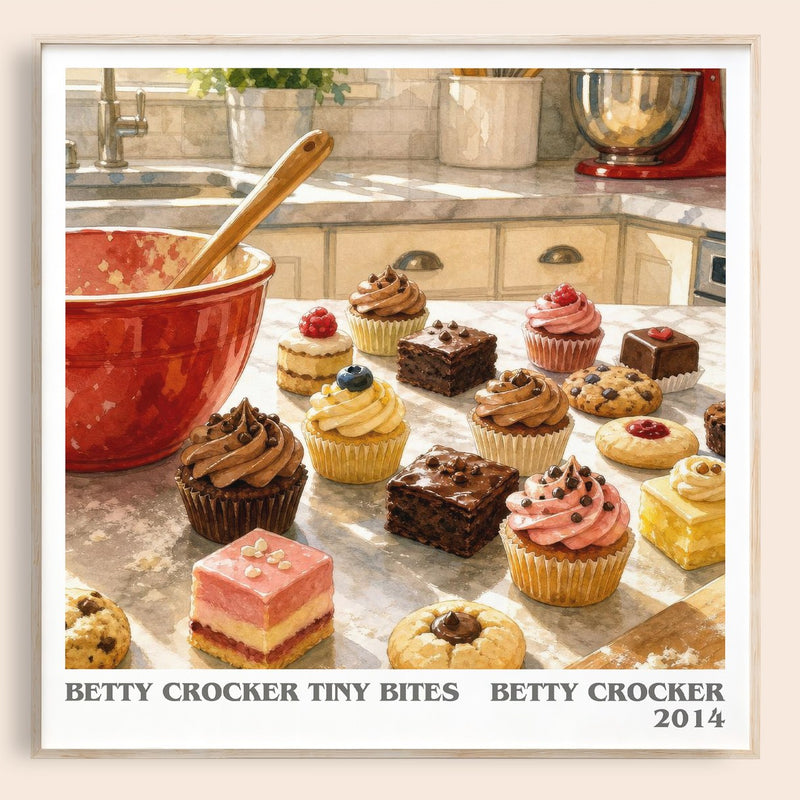 Betty Crocker tiny bites literary book poster by Betty Crocker – framed literary art print