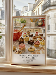 Betty Crocker tiny bites book cover poster colour and style options – Betty Crocker book art